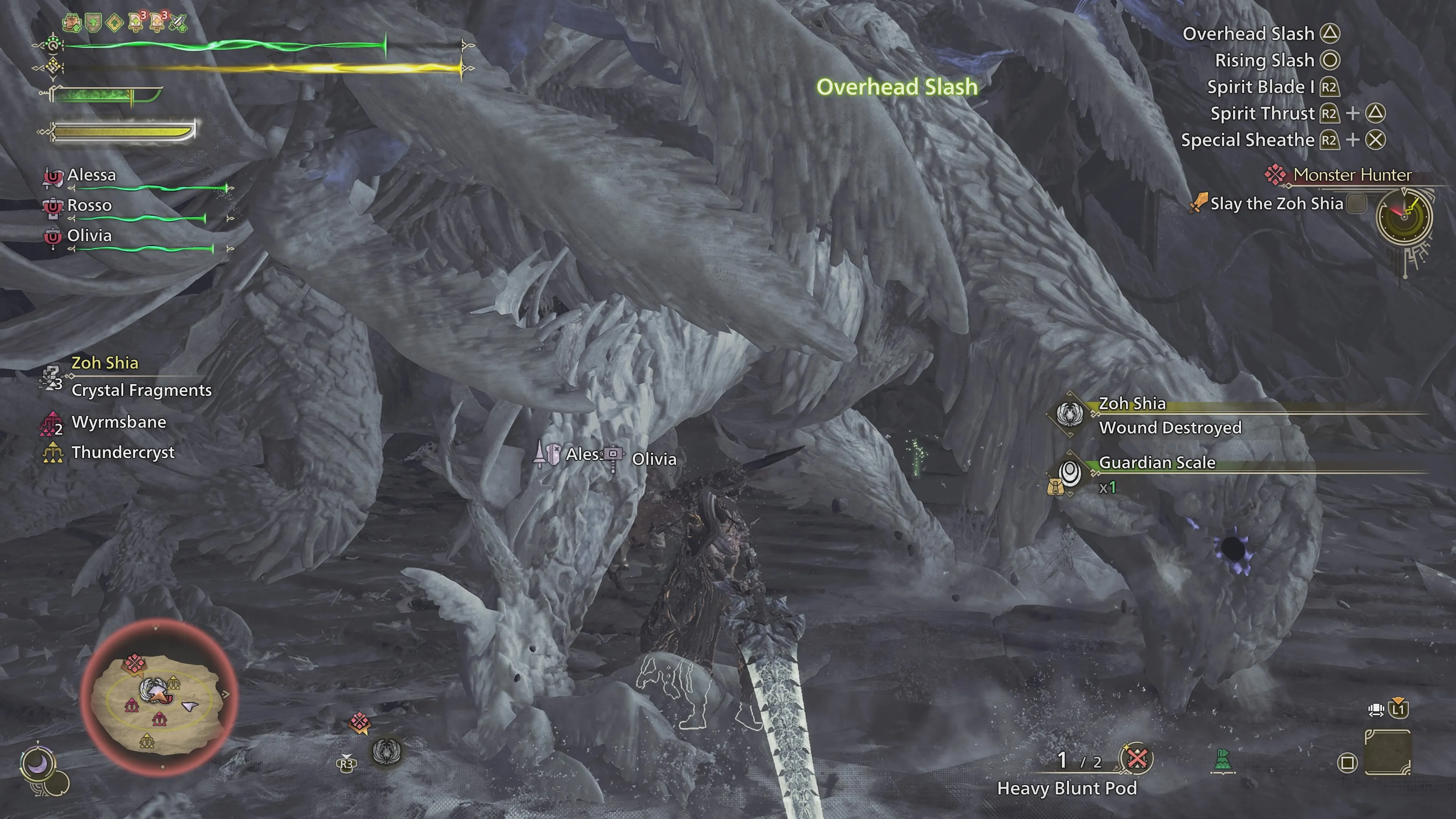 Zoh Shia unleashing a powerful ice attack in Monster Hunter Wilds